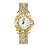 Diamond Women Watches Gold Watch Ladies Wrist Watches Luxury Brand Rhinestone Women's Bracelet Watches Female Relogio Feminino