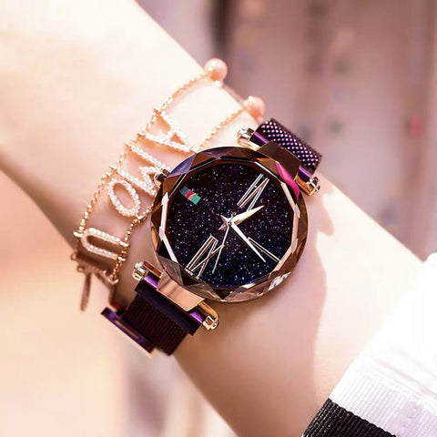 2021 Brand Women Watches Fashion Square Ladies Quartz Watch Bracelet Set Green Dial Simple Rose Gold Mesh Luxury Women Watches