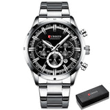 CURREN Men Watch Top Brand Luxury Sports Quartz Mens Watches Full Steel Waterproof Chronograph Wristwatch Men Relogio Masculino