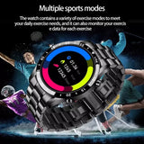 LIGE 2022 Full circle touch screen steel Band luxury Bluetooth call Men smart watch Waterproof Sport Activity fitness watch+box