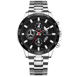 Fashion New 2022 Mens Watches Luxury Chronograph Full Steel Waterproof Quartz Watch Men Date Sports Clock Wristwatch