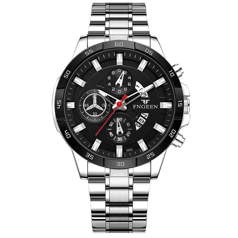 Fashion New 2022 Mens Watches Luxury Chronograph Full Steel Waterproof Quartz Watch Men Date Sports Clock Wristwatch